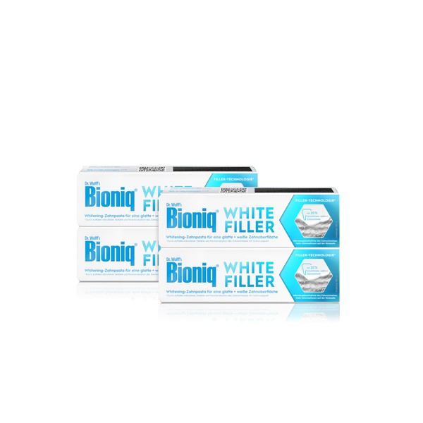Bioniq® White Filler Toothpaste - 4 x 75 ml -