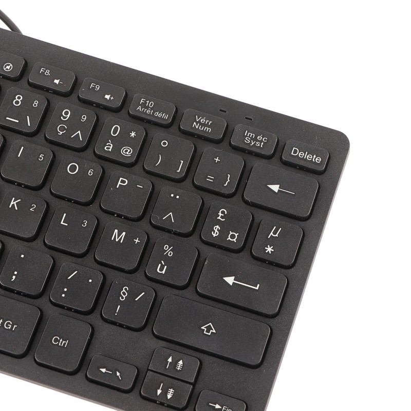 Computer Keyboards Ergonomic Design UltraThin Mini Durable Wired 78 Keys