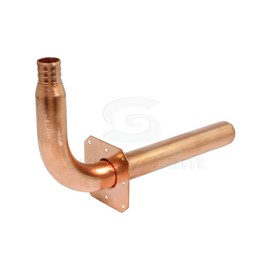 Supply Giant QTP-34G8 PEX Copper Stub Out Elbow with Wall Flange, 3/4", Brass