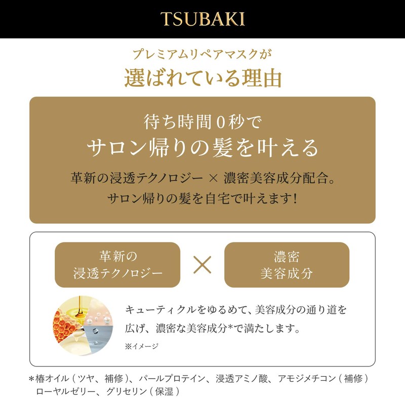 TSUBAKI Premium Repair Mask, S (Spring Floral) Treatment, Spring Floral