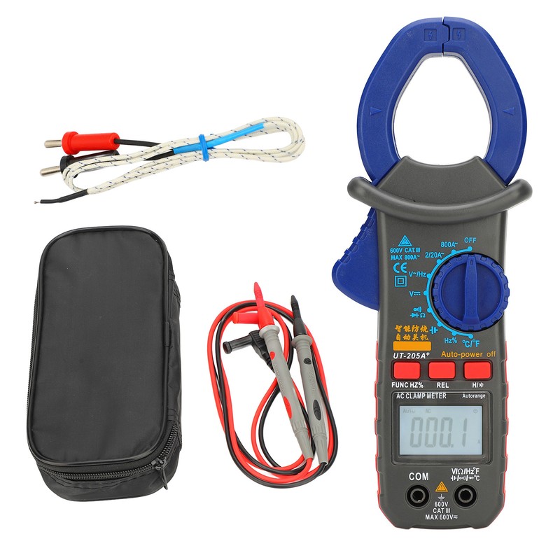 Digital Clamp Multimeter AC Volt Amp Meter Tester Intelligent High