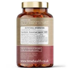 New: Organic Astaxanthin Oil 12mg - High Strength - Pure & Natural Astaxanthin - 60 Capsules - Carrageenan Free - Premium Algamo® Oil - Haematococcus Pluvialis - UK Made - Zero Additives - EU Source