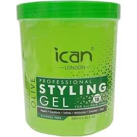 ICAN London Alcohol Free Olive Oil Styling Gel 880ml