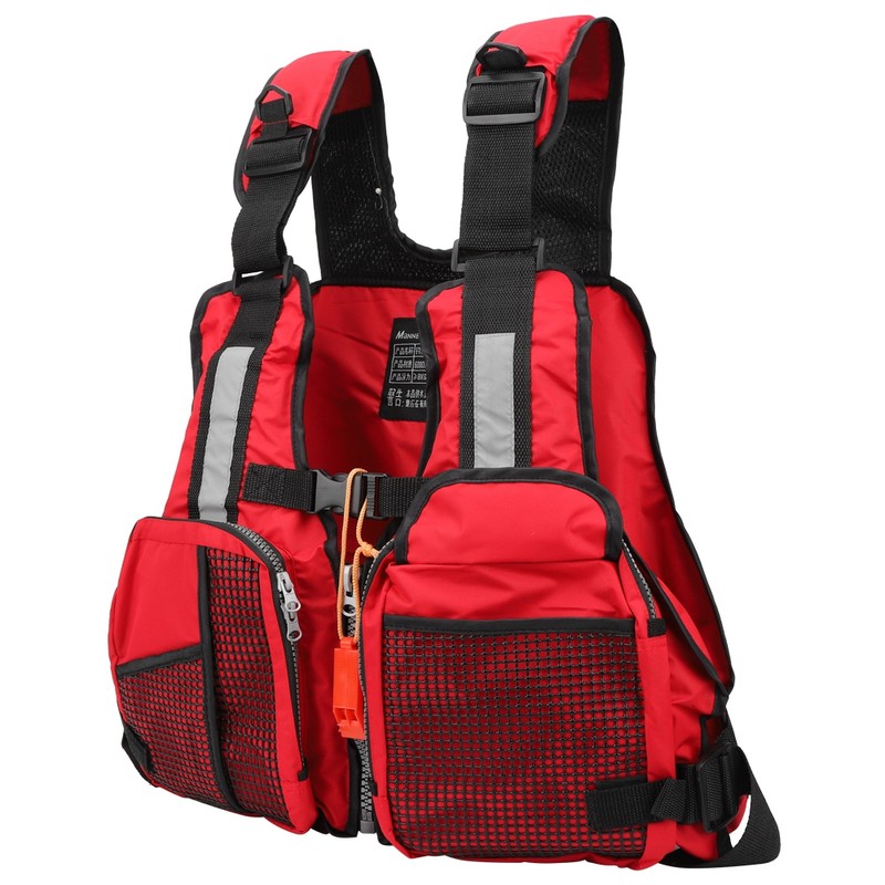 Portable Adult Floating Vest Fishing Waistcoat Multi Pocket Life Jacket