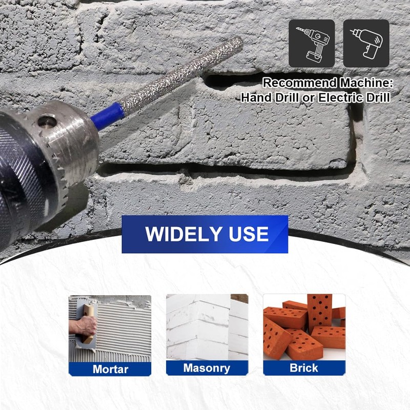 SHDIATOOL Diamond Mortar Raking Bit 7.2mmx 74mm Mortar Router Bit