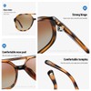 OSAGAMA Vintage Polarisierte Sonnenbrille Pilot Brille Oversized Sunglasses für Damen