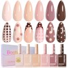 Beetles Esmalte en Gel Nude Invierno, Kit de 6 Colores