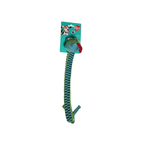Aime Sound Squeaker Toy for Dogs - Snake Shape - Diameter 50 cm, multicoloured