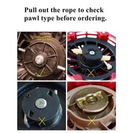 YAMAKATO GX160 Pull Start Assembly w/Recoil Starter Rope for Honda GX200 GX120 Pull Cord Replacement Red 28400-Z0T-003ZB 28400-ZH8-023ZB 28400-Z4M-305ZB