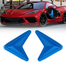 Bracingo Car Door Edge Guards,Car Door Corner Protector Pads Compatible with Corvette C8 Stingray Z06 Z51 2020 2021 2022 2023 2024,Door Middle Protrusion,V-Shaped Anti-Collision (Blue)
