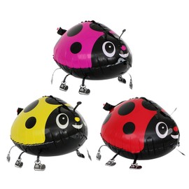 TVSVKWE 3 Pieces Ladybug Shaped Balloons, Creative Balloons, Cartoon Animal Balloons, Funny Balloons, Children'S Toys.