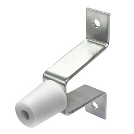 Shimizu New HIKARI SH-TA135W A-Shaped Door Stop, White Rubber for Iron Doors, Total Length 3.3 inches (85 mm)