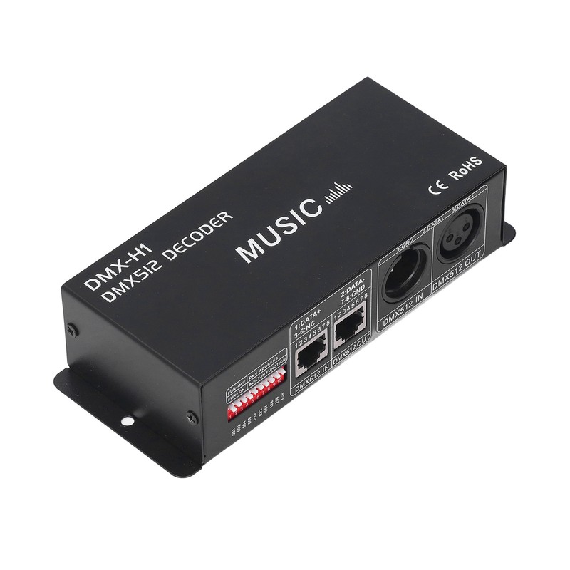 4 Channel DMX 512 Decorder Adjustable RGB Dimming LED Decorder