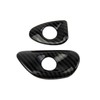 Fewshaw Carbon Fiber Style Interior Door Handle Button Trims Cover