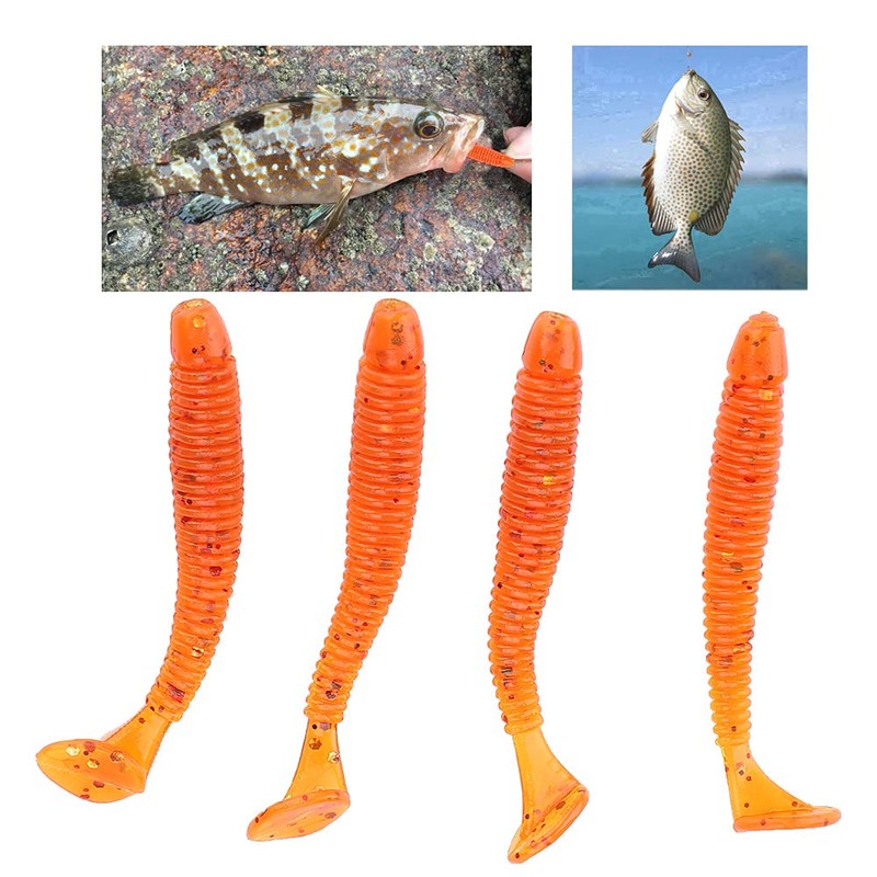 50 Pcs 5cm Fishing Lures, Fishing Baits Soft Plastic Fishing
