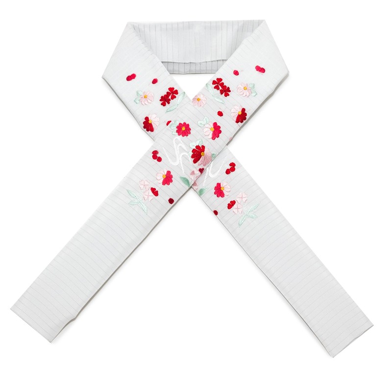 Kyoetsu Women's Half Collar, Embroidery, Summer, Set of 3, D,