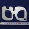 TNBF Metal Ruler R Funnel Cutting Leather Leather Processing Tool