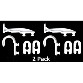 New Plastic Latch Set Kit for Solar Group Standard Mailbox Repair Latch Kit (2, White)