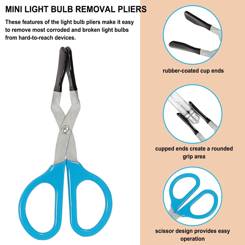 Universal Mini Light Bulb Pliers, Fuse Pliers Broken Bulb Removal