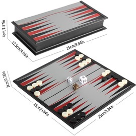 Andux Foldable Magnetic Backgammon Portable Board Game Set CXSLQ-01 (M)