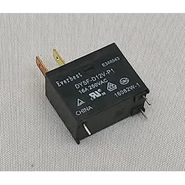 DYSF-D12V-P1 F5H-DC12V-P1 Relay - 12V - 3 Pin - 16A - New - Two (2) Top Terminals - Genuine OEM - R5-G8 - EA241006