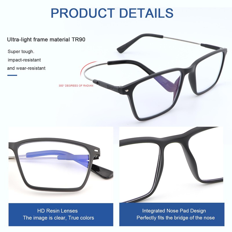 YIMI Photochromic Blue Light Blocking Glasses UV Protection Anti Eyestrain
