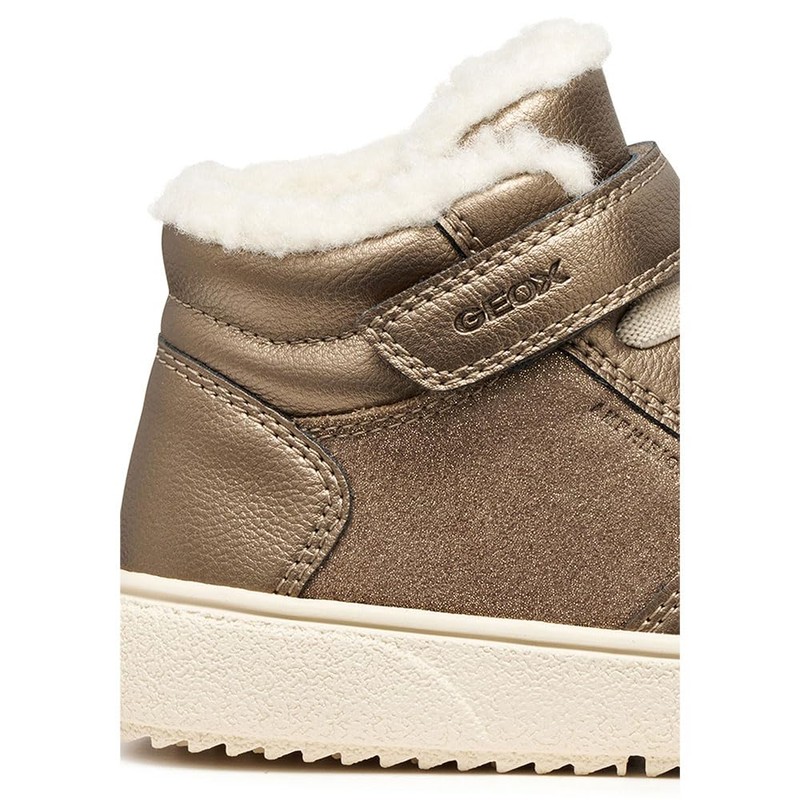 Geox J THELEVEN Girl B AB Sneaker, Grigio Fumo, 34