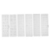 Healvian 6pcs Nail Art Stamping Templates Floral Pattern Nail Decoration