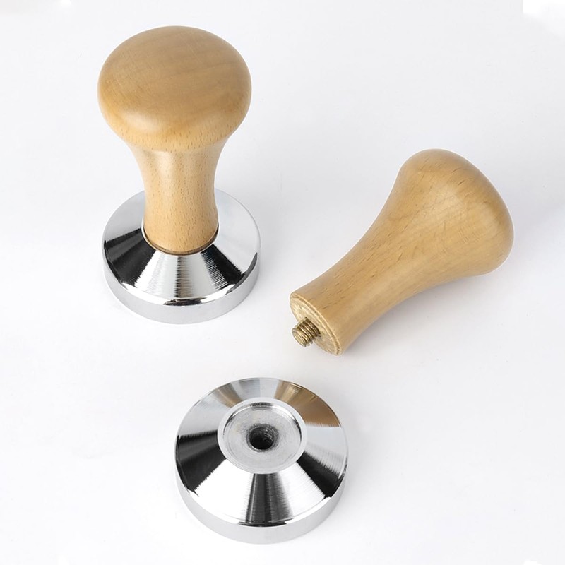 Coffee Tamper, Stainless Steel Espresso Coffee Bean Press Base Espresso