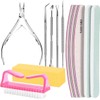 Kit de Manicura Profesional 12 Piezas, Kit de Uñas con