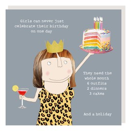 Girls Birthday Celebration Cards by Rosie Made A Thing (GF190)