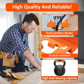 Ruiqas Weedeater Hanger, 3 Pack Heavy Duty Weed Wacker Hooks for Garage,Wall Mounted Grass Trimmer Rack for Lawn Equipment