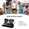EFE Sunglasses for Men Women Polarised Black Oversized Sunglasses for