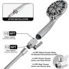 Carvedexquisitely Shower Head Shut Off Valve,304 Stainless Steel 1/2" Mini