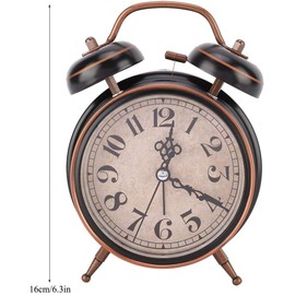 Reloj Despertador Doble Campana AUNMAS PE8G0YCV59-01 – Alarma Fuerte y Luz Nocturna