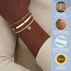 Gold Initial Bracelets Stack for Women Non Tarnish Dainty Gold