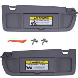 Atlas Gray Left &Right Side Sun Visor Compatible with Honda Civic 2006 2007 2008 2009 2010 2011 Replaces# 83230-SNA-A01ZA 83230-SNA-A01ZB