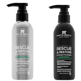 MARTHA DEBAYLE. Shampoo RESCUE RESTORE 450ml + MARTHA DEBAYLE. Acondicionador RESCUE RESTORE tratamiento cabello