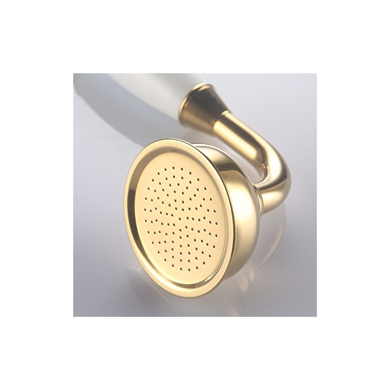 Skybath Shower Head Traditional Victorian Style Golden Handheld Shower Sprayer