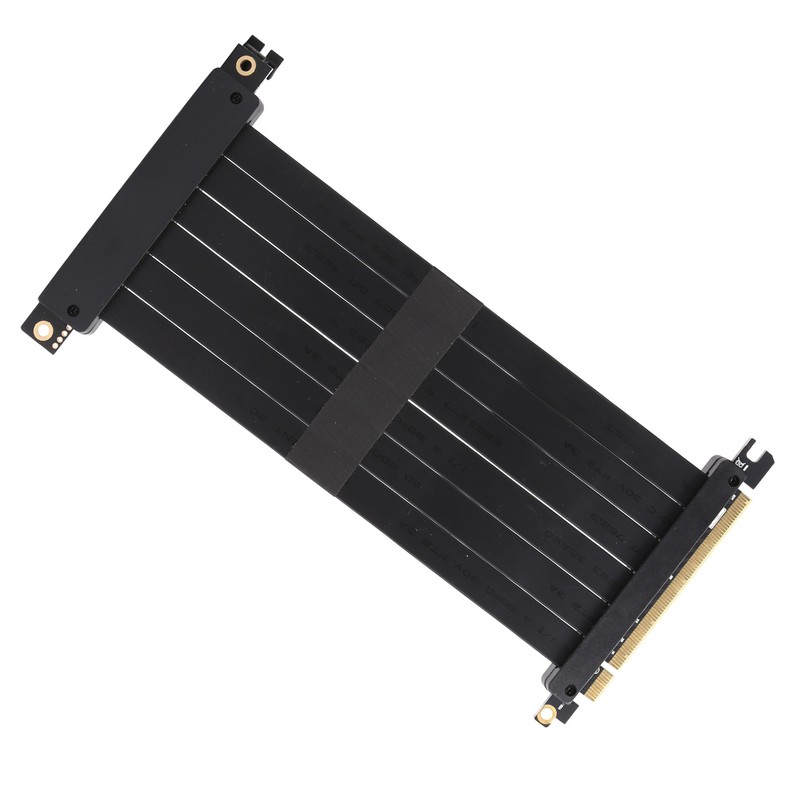 PCI-E 16X 90 Extension Cable Ear Button Slot Connection Ribbon