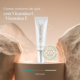 Collagenic Crema Contorno de Ojos y Labios, Presentacion con 30 ml | Contiene vitamina C, vitamina E, ácido hialurónico y colágeno hidrolizado de 30 m