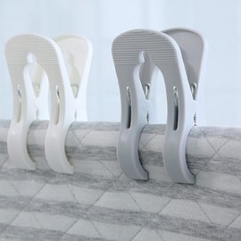 Heavy-Duty Duvet Clips White Clothespin 11ea