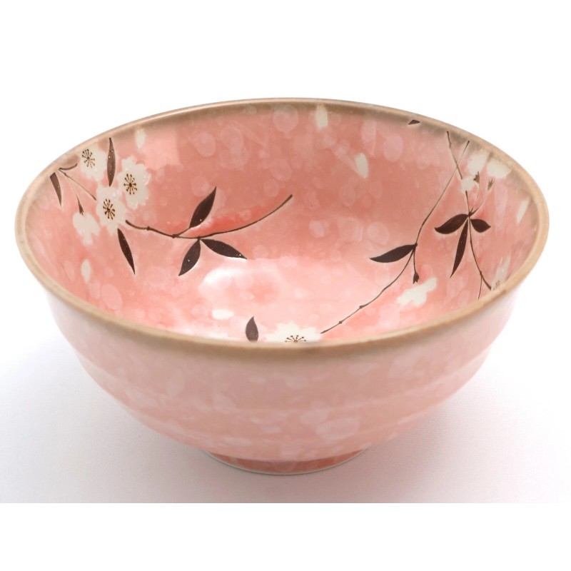 Unmarked Japanese Ramen Bowl 6.6" – Pink Cherry Blossoms –