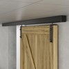 AONAYIOA 79.2"/6.6FT Ceiling Mount Box Rail Barn Door Hardware Heavy