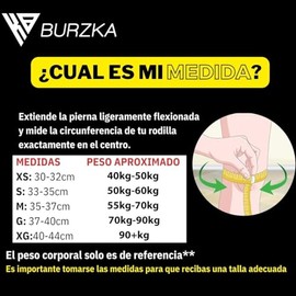 BURZKA Rodilleras Neopreno Crossfit 7 mm Levantamiento de Pesas Powerlifting Gym Compresion Apoyo Soporte de Rodillas (Redline, Chico)