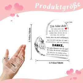 Valentine's Day Gift for Her, Acrylic Decoration Gifts for Couples, Anniversary Gift for Her, Wedding Anniversary Gifts for Women