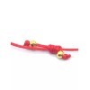 trendy Red String Bracelet Cross Golden Religious Adjustable Knot 6-10in