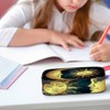 Xuwenz Sun Moon Pencil Case Gold Stars Sky Astrology Constellation