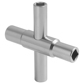 Triangle Key, Universal Fire Engine Key Trash Can Triangle Key Square 6.5mm/7mm/8mm/9mm, Multifunctional Cross Key for Electricity Meter, Water, Gas, Cabinet, Elevator