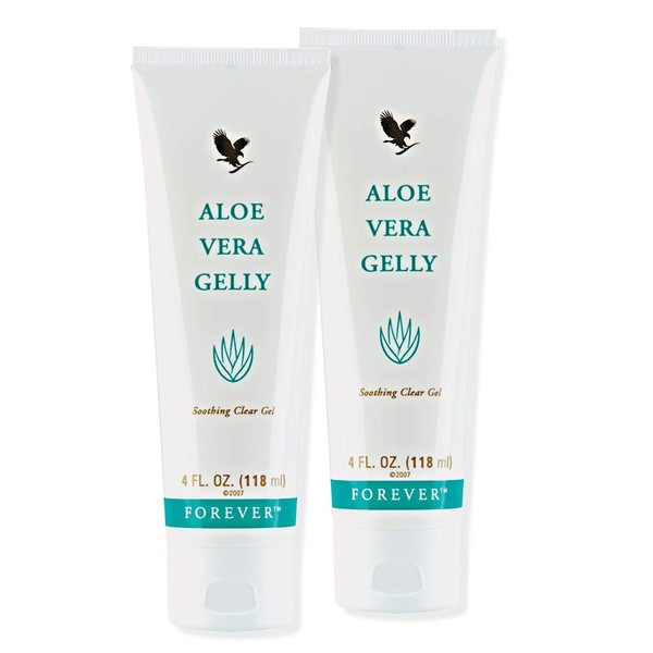 2 x Aloe Vera Gelly with Additional Squeezer in a Set with Certificate